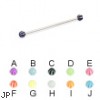 Long Barbell (Industrial Barbell) with Beach Balls, 16 Ga