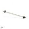 Long barbell (industrial barbell) with cones, 14 ga