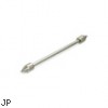 Long barbell (industrial barbell) with spikes, 12 ga