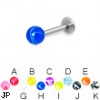 Marble ball labret, 14 ga