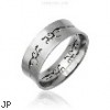 Men's 316L Tribal Carved Surgical Steel Ring
