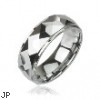 Multi-faced prism tungsten carbine ring