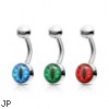 Navel Ring With Red Eye