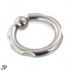 Notched captive bead ring, 8 ga