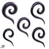 Organic buffalo horn spiral taper