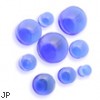 Pair of Blue Glass Plugs