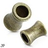 Pair Of Brushed Vintage Surgical Steel Saddle Fit Tunnels