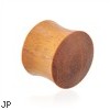 Pair Of Natural Chang Wood Saddle Plugs