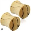 Pair Of Organic Tamarind Wood Saddle Plugs