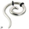 Pair Of Spiral Earrings, 6 Ga
