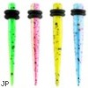 Pair of Splatter Acrylic Tapers