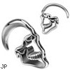 Pair Of Stainless Steel Skull Taper