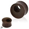 Pair Of Tamarind Wood Offset Eyelet Tunnel Double Flared Saddle Fit Organic Plugs