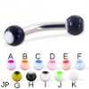 Panda ball curved barbell, 10 ga