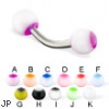 Panda ball curved barbell, 14 ga