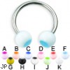 Panda ball titanium circular barbell, 14 ga