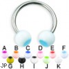 Panda ball titanium circular barbell, 14 ga