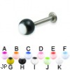 Panda ball titanium circular barbell, 14 ga