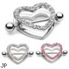 Paved Gem Heart Nipple Shields, 14 Ga