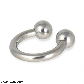 10 Gauge Circular Barbell, cheap 16 gauge body jewelry, nose ring 20 gauge, 16 gauge navel jewelry, 16 ga circular barbell body jewelery, nipple rings non piercing circular slip on