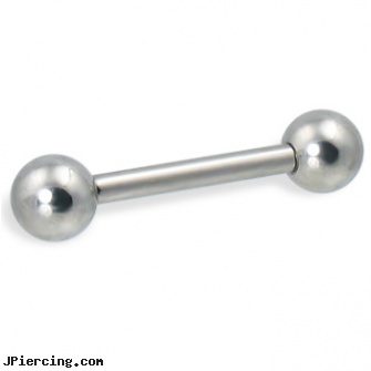 12 ga straight barbell with balls, straight pin nose rings, gold plated straight barbell eyebrow jewelry, internally threaded straight barbells, gemstone belly button barbells, tongue barbells penis