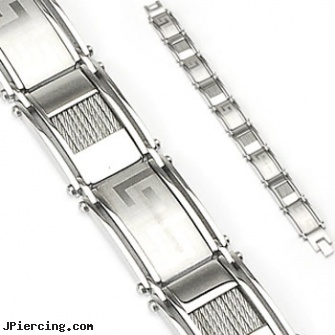 316L Stainless Steel Aztec Wire Bracelet, 316l jewelry cards, navel jewelry surgical stainless steel internal thread, stainless steel body jewelry, surgical stainless steel navel jewelry, industrial steel body jewellery