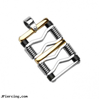 316L Stainless Steel Gold and Black Square Pendant, 316l jewelry cards, navel jewelry surgical stainless steel internal thread, titanium or stainless steel belly button rings, buy stainless steel lip ring, gold hoop earrings body jewelry