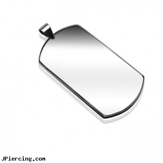 316L Stainless Steel (Medium Size) Plain Dog Tag Pendant, 316l jewelry cards, navel jewelry surgical stainless steal internal thread, navel jewelry surgical stainless steel internal thread, stainless steel rings, surgical steel body piercing jewelry