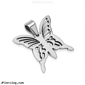 316L Stainless Steel Pendant. Butterfly, 316l jewelry cards, stainless steel cock rings, surgical stainless steel navel jewelry, 8-ga cbr or bcr stainless piercing 1-, steel my heart jewlry