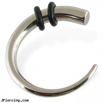 4 gauge steel claw, steel body jewelry, industrial steel body jewellery, body piercing jewelry surgical steel, labret claw jewelry, swollen ring around penis cock
