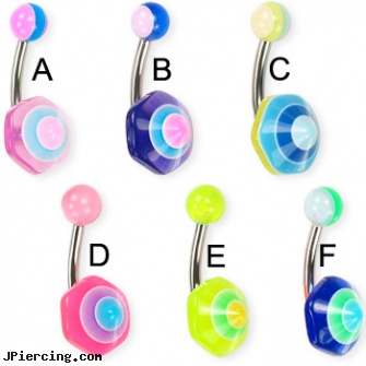Acrylic umbrella-shaped belly button ring, acrylic bead rings, gauge acrylic body jewelry, acrylic ear body jewelry, l-shaped nose jewelry, 18ga l-shaped nose stud