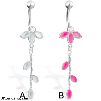 Belly button ring with frosted gems, belly button rings or navel rings, scorpion belly ring, belly rings plugs and tunnels, non pierced belly button jewelry, chris cagle belly button rings