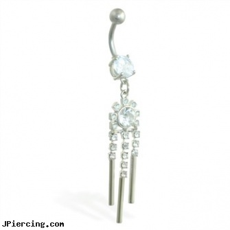 Belly ring with chandelier dangle, belly button rings wholesale, reasons for belly button piercings, betty boop belly ring, tongue rings, dangle belly button rings