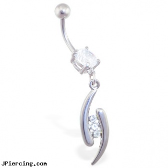 Belly ring with jeweled dangle, pictures of sexy women with belly rings, belly piercings, non-pierced belly rings, lip piercing rings, are cock rings dangerous