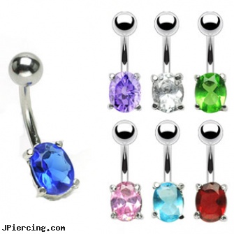 Big Gem Belly Button Ring, belly piercing pictures, piercing belly ring, belly shield piercing, belly button navel rings, belly button piercing info