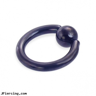 Black captive bead ring, 10 ga, black labret, black hole body peircing, jewelry black studs, captive ball, body and jewelry and captive and beads