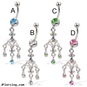Chandelier belly button ring, platnum belly rings, add charm belly, pics of bellybutton piercings, eeyore belly button ring, cleaning and care for belly button piercings