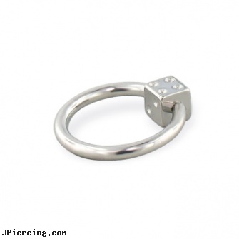Die captive bead ring, 12 ga, captive bead, charms for captive belly rings, double captive ring body jewelry, navel piercings done at captive bead in rahway nj, navel piercing replacement bead