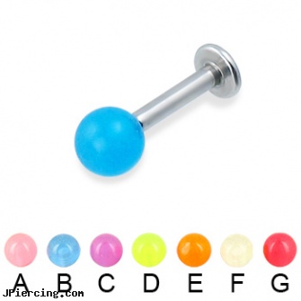 Glow-in-the-dark labret, 12 ga, glow in the dark tongue ring, glow in the dark belly button ring, glow stick tongue rings, piercing the darkness pictures, dark ring nipple aureola