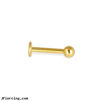 Gold Tone labret, 16 ga, gold belly button ring, gold nipple stirrups jewelry, gold body piercing, rhinestone belly button barbells, tombestone com body pircing