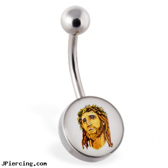 Jesus logo belly ring, body jewelry superman logo belly button ring, cool logo belly button rings, buy logo tongue barbells, piercing belly care rejection, barrel racer belly button ring