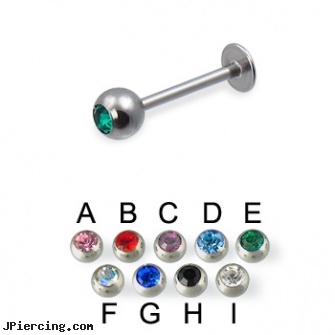 Jeweled labret, 18 ga, 18g jeweled labrets, jeweled labrets, jeweled belly rings, labret jewelry, labret piercing experiences