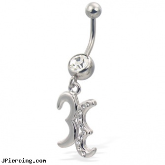 Jeweled zodiac belly button ring, Aquarius, jeweled belly rings, 18g jeweled labrets, jeweled labrets, zodiac belly rings, zodiac tongue ring