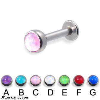 Labret with hologram ball, 12 ga, diamond jewel labret, labret holes, labret piercings, captive ring balls, captive ball