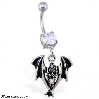 Navel ring with dangling grim reaper, hello kitty navel ring, custom navel ring, versace navel ring, nipple shield ring bar jewelery, ear rings for helix