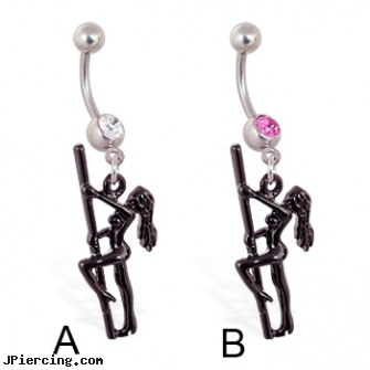 Navel ring with dangling stripper dancing on pole, nose navel tongue rings official playboy, about navel piercings, signs of navel piercing infection, gay cock ring suppliers london, eyebrow rings cheap