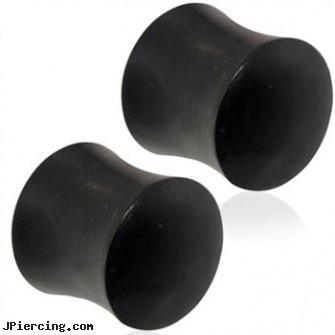 Pair Of Areng Wood Saddle Plugs, torn penis piercing repair, wooden body jewelry, organic wood body jewelery, ironwood piercing studios, non piercing saddle valve