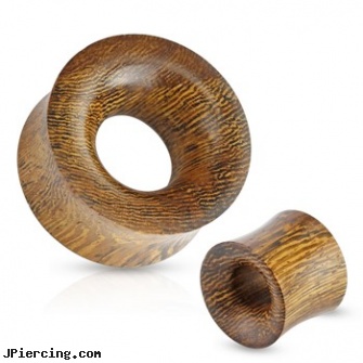 Pair Of Concave Hollow Saddle Fit Snake Wood Organic Tunnels, torn penis piercing repair, hollow piercing needles 18 gauge, hollow needles for piercing, hollow piercing needles, non piercing saddle valve