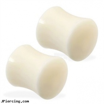 Pair Of Organic Bone Saddle Plugs, torn penis piercing repair, organic body jewelery, make organic body jewelry, care of organic body jewelery, wholesale body jewelry bone and marrow