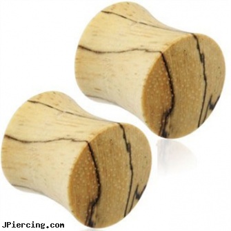 Pair Of Organic Tamarind Wood Saddle Plugs, torn penis piercing repair, organic body jewelry, organic nipple jewelry, make organic body jewelry, ironwood piercing studios